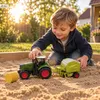 Spielzeug Traktor mit Ballenpresse und Heuballen Produktbild-Vorschau 6