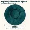 IvoQ Cama Donut para Perros 100 cm - Cojín Mullido para Vista previa de la imagen del producto 3