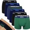 Lee Cooper Boxer da uomo in cotone verde navy 6 pezzi Anteprima dell’immagine prodotto 7