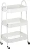 Scaffale su ruote, metallo, bianco, 3 livelli, 44x31,5x78,5 Anteprima dell’immagine prodotto 3