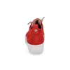 A red sneaker with a white sole, viewed from the back. Náhľad obrázku produktu