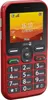 A red Doro Leva L10 mobile phone is shown from the front. Produktbild-Vorschau