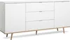 Buffet Göteborg en blanc mat avec commode en chêne Sonoma Voir les images du produit 5