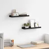 vidaXL Modanature per quadri 2 pezzi nero 40x9x3 cm MDF Anteprima dell’immagine prodotto 2