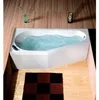 TIGRA asymmetrische Badewanne 170 x 80 x 46 cm, links, weiß Produktbild-Vorschau 2