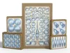 39 tlg. Glas-Weihnachtskugeln Set in Ice Blau Silber Regen Produktbild-Vorschau 4