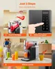 A collage showing the three steps to making a slushie with a SucceBuy slush machine. Náhled obrázku produktu