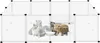 ROSEJANE, enclos pour petits animaux, dimensions 125 x 63 x Voir les images du produit 1
