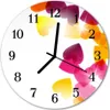 Glasuhr Wanduhr Küchenuhr Echt-Glas 30fi cm Bunte Herzen Produktbild-Vorschau 1