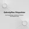 Duhome zitbank van kunstleer, gestoffeerde bank, make-up Productafbeelding-voorbeeld 5