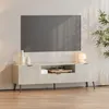 TV skříňka "Nand" se zásuvkou a 2 žebrovanými dvířky 160 x Náhled obrázku produktu 1