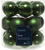 18er Set Weihnachtskugeln aus Glas 4cm grün Produktbild-Vorschau 1