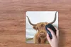 MuchoWow® Mauspad Mousepad Schottischer Highlander - Hörner Produktbild-Vorschau 3