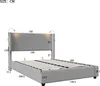 Fortuna Lai Polsterbett 140x200 cm in Grau, hydraulisches Produktbild-Vorschau 7
