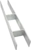A metal H-shaped bracket on a white background. Podgląd zdjęcia produktu