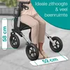 ELONEO inklapbare rollator met zitplaats, outdoor rollator Productafbeelding-voorbeeld 4