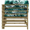 vidaXL Ecksofa mit Kissen Kiefernholz Imprägniert -  Produktbild-Vorschau 12