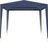 A navy blue party tent with a white frame, shown from the front on a white background. Náhled obrázku produktu