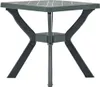 vidaXL Tavolo da bistrot verde 70x70x72 cm in plastica Anteprima dell’immagine prodotto 6