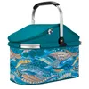 A picnic basket with a colorful ocean-themed design. Produktbild-Vorschau