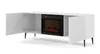 TV-Schrank RAVENNA 2D 170 cm mit Kamin WEIß MATT auf Produktbild-Vorschau 2