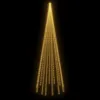 vidaXL Albero di Natale a LED per pennone Bianco caldo 732 Anteprima dell’immagine prodotto 9