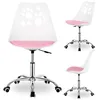 Springos® Bürostuhl Drehstuhl Weiß/Rosa Ergonomisch Produktbild-Vorschau 1