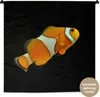MuchoWow® Wandteppich Wandbehang Fisch - Linie - Schwarz Produktbild-Vorschau 1