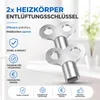 2x Heizkörper Entlüftungsschlüssel für Heizungen Heizkosten Produktbild-Vorschau 4