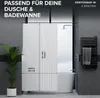 ovimar Magnetischer Duschvorhang Langfossen weiß waschbar Produktbild-Vorschau 4