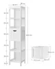 VASAGLE Hochschrank Badezimmer, Badezimmerschrank schmal, 2 Produktbild-Vorschau 5