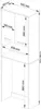 BDW Waschmaschinenschrank, Badregal Hochschrank, 180x64x3, Produktbild-Vorschau 4