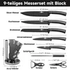 KAZUSHI 9-tlg Messerset mit Drehbare Messerblock, Profi Produktbild-Vorschau 2
