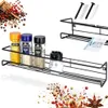 Etagère murale en métal noir pour épices et cosmétiques Voir les images du produit 14