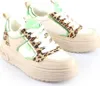 Buffalo Vectra Low - Cream / Grün / Leo Kunstleder : Normal Produktbild-Vorschau 15