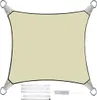 Vela ombreggiante - Quadrata - 3,6 X 3,6 M - Colore: Crema Anteprima dell’immagine prodotto 10