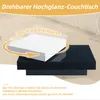 Merax Couchtisch mit drehbarer Tischplatte und 2 Ebenen – Produktbild-Vorschau 5