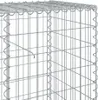 A close-up view of a gabion cage made of galvanized iron wire mesh. Anteprima dell’immagine prodotto