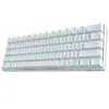 A white mechanical keyboard with RGB backlighting. Náhled obrázku produktu