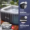 CASARIA Piscina Idromassaggio Gonfiabile Quadrata 165x165cm Anteprima dell’immagine prodotto 4