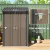 Ocelová kůlna Outsunny, kůlna o rozloze 0,92 m² s pultovou Náhled obrázku produktu 5