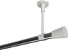 Interdeco Gardinenstange / Vorhangstange Chrom / Weiß, Typ Produktbild-Vorschau 1