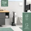 eluno set per WC in piedi 4in1, scopino, portarotolo e Anteprima dell’immagine prodotto 4
