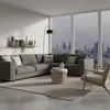 Relaxdays Pouf in velluto, pouf con vano portaoggetti, Anteprima dell’immagine prodotto 5