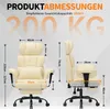 HOFFREE Ergonomischer Leder Bürostuhl, hoher XXL Drehstuhl Produktbild-Vorschau 8