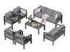 MEXO Gartenlounge-Set XXL Terrassenmöbel Set 8-10 Personen Produktbild-Vorschau 1