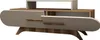 A modern TV cabinet with open shelving and two large drawers. Anteprima dell’immagine prodotto