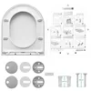 DERW Toilettendeckel WC Sitz mit Absenkautomatik, Klodeckel Produktbild-Vorschau 12