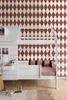 ESTAhome Tapete Karomuster Dunkelviolett und Beige 50 x 900 Produktbild-Vorschau 3