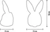 Wild & Soft Hase Lewis Tierkopf | Zubehör Jugendzimmer Produktbild-Vorschau 7